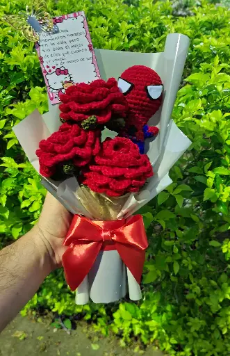 Rosas Crochet Spiderman🕸️