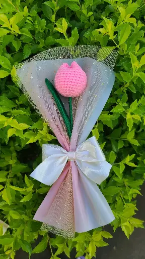Tulipanes Individuales Crochet🌷