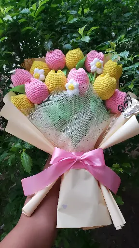 Tulipanes Crochet 🌷🧡