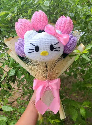 Tulipanes Hello Kitty😺