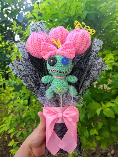Tulipanes Muñeca de trapo🌷🧶